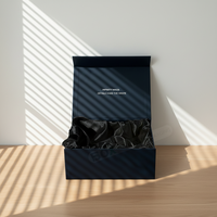 [Meilleures ventes] Boîte cadeau rigide en papier avec fermeture magnétique mate de luxe, logo personnalisé, matériaux recyclés écologiques FUSSEN, mousse en éponge