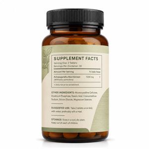 Complément Alimentaire Vegan de Haute Qualité à Base d'Ashwagandha Haute Concentration 3000mg en Comprimés pour le Soutien Immunitaire, le Sommeil et l'Équilibre Hormonal - Product Image 6