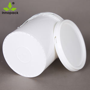 Seau en plastique Innopack blanc de 16 L, seau à peinture, seau alimentaire, bidon à miel avec couvercle pour usage domestique et commercial - Product Image 5