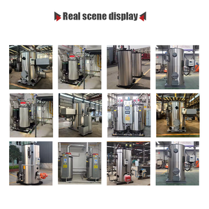 Chaudière à vapeur électrique en acier inoxydable de 500 kg pour usage industriel, conception verticale à tubes de feu pour les distilleries - Product Image 4