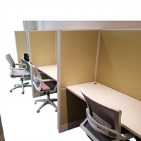 Aluminum Leg Adjustable Flexible Office Partition Design Low Partition Modern Minimalist Style Commercial Use (FOH8C-0103)