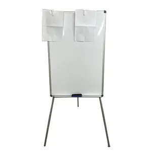 Ofis ucuz katlanabilir standı Flip grafik beyaz tahta Premium manyetik beyaz tahta seti kuru silme kurulu