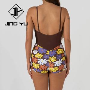 High-quality Vintage Print Comfortable Thin Strap Holiday Surf <b>Suit</b> Custom Recycled Nylon Surf <b>Suit</b> - Product Image 4