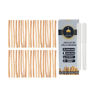 Bâtons de Miswak de haute qualité, 100% naturels, organiques, biodégradables, paquet de 50 - Product Image 1