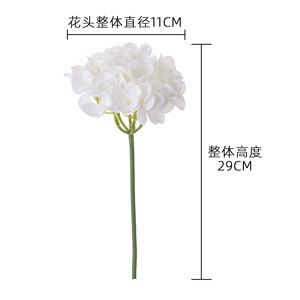 CallaFloral - Hortensia Artificial Blanca de una Sola Rama, Hecha a Mano, Decoración para Bodas - Product Image 4