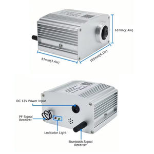 Motor <span class=keywords><strong>de</strong></span> Luz LED RGBW <span class=keywords><strong>de</strong></span> 12V 10W con Efecto Centelleante + Control por Aplicación Móvil + <span class=keywords><strong>Fibra</strong></span> Óptica <span class=keywords><strong>de</strong></span> 0.75mm, 400 Piezas <span class=keywords><strong>de</strong></span> 3m <span class=keywords><strong>de</strong></span> Largo, Clasificación IP33 para Iluminación <span class=keywords><strong>de</strong></span> Automóviles - Product Image 2