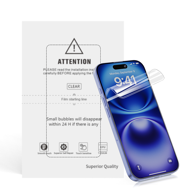 Rugged Phone EPU Screen Protector Hydrogel Film Screen Protector Korean EPU 0.25mm 120x180mm Cutting Machine Wholesale