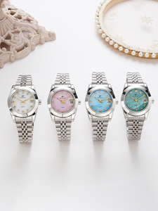 Luxury Women's Quartz <strong>Watch</strong> <strong>Set</strong> Diamond Accent Stainless Steel Band <strong>Fashion</strong> Business 31mm Glass Dial Timeless Wristwatch - Product Image 6