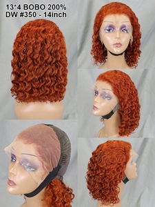 Perruque Bob à Ondulations Profondes, Densité 200%, <span class=keywords><strong>Cheveux</strong></span> Humains Brésiliens Vierges 13x4 pour Perruques Lace Front avec Nœuds Blanchis pour Femmes Noires - Product Image 3