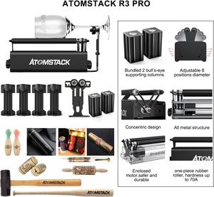 <span class=keywords><strong>Atomstack</strong></span> X7 <span class=keywords><strong>S10</strong></span> A10 <span class=keywords><strong>PRO</strong></span> 50w, Mini Impresora <span class=keywords><strong>Láser</strong></span> de Diodo de Sobremesa, Máquina de Grabado y Corte de Madera y Acrílico, Rodillo Rotatorio R3 <span class=keywords><strong>Pro</strong></span> - Product Image 2