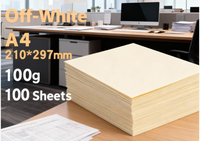Papier spécial offset sans bois 100 g/m², 100 feuilles, protection des yeux, A4, 100 % compatible pour l'impression d'exposition