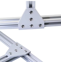 Plaque de connexion extérieure en acier, connecteur à soufflet, plaque de renforcement, plaque d'angle de connexion en aluminium, pliage, alliage T3-T8, 2020 3030
