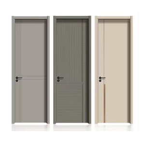 <span class=keywords><strong>Porte</strong></span> intérieure en bois de luxe de style européen <span class=keywords><strong>Porte</strong></span> en bois massif laqué cuit au four en bois massif pour maisons - Product Image 1