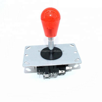 Joystick d'arcade à boule ovale en cristal à 8 voies avec micro-interrupteur pour grue Machine 8 couleurs jeu d'arcade Style heureux bâton de combat