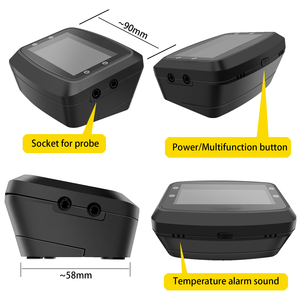 Thermomètres de cuisson pour <span class=keywords><strong>barbecue</strong></span> <span class=keywords><strong>sans</strong></span> <span class=keywords><strong>fil</strong></span> Bluetooth Mobile BBQ Thermomètre à viande pour four de fumoir - Product Image 2