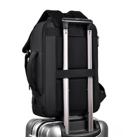 Sac à dos de voyage professionnel grande capacité, tendance, avec fermeture éclair en polyester, extensible, pour ordinateur portable