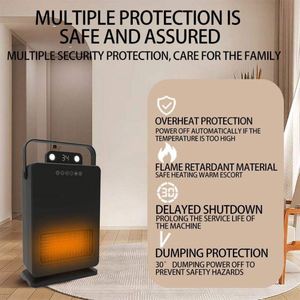 Chauffage PTC portable 2000W pour la maison, effet flamme, télécommande, humidificateur en plastique, ventilateur à économie d'énergie, chambre, bureau, maison, FCC - Product Image 4