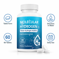 Complément d'eau hydrogénée moléculaire H2 OEM, comprimés naturels sans sucre, pilules effervescentes, antioxydant, soutien immunitaire, pour le corps au quotidien