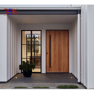 Puerta Abatible de Madera Sólida Moderna, Diseño Interior Insonorizado y Ecológico, Superficie Acabada para Proyectos de Villas y Hoteles - Product Image 1