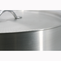 Ensemble de casseroles de cuisine commerciale en aluminium, grandes casseroles à soupe