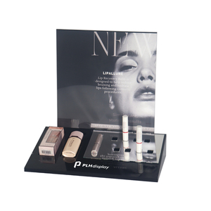 Mạnh mẽ cái nhìn sang trọng Countertop Gương bề mặt hiển thị biểu tượng tùy chỉnh <span class=keywords><strong>Acrylic</strong></span> tùy chỉnh trang điểm hiển thị đứng mỹ phẩm hiển thị - Product Image 2