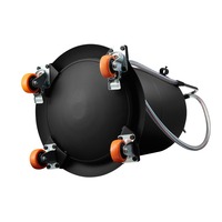 Égouttoir de changeur d'huile usée d'extracteur d'huile pneumatique de capacité de 10L avec l'outil de réparation automatique de couleur noire de réservoir d'ascenseur