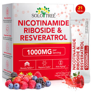 SOLOTREE Perbaikan Seluler Anti Penuaan Meningkatkan NAD 1000mg Cairan NAD Nikotinamida Resveratrol Suplemen NAD - Product Image 5