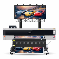 Impresora de Gran Formato Locor de 6 pies (1.8m) con 8 Cabezales I3200E1 de Alta Velocidad para Impresión de Pancartas Publicitarias en Exteriores