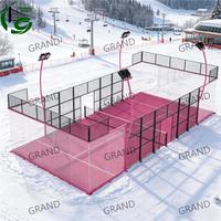 Terrain de padel mobile et portable, équipement sportif populaire, installation facile, longue durée de vie, garantie de qualité, terrain de padel