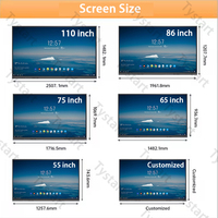 Moniteur à écran tactile tout-en-un HD 4K de 32 pouces, panneau interactif de signalisation numérique intelligente Android, panneau LCD à montage mural