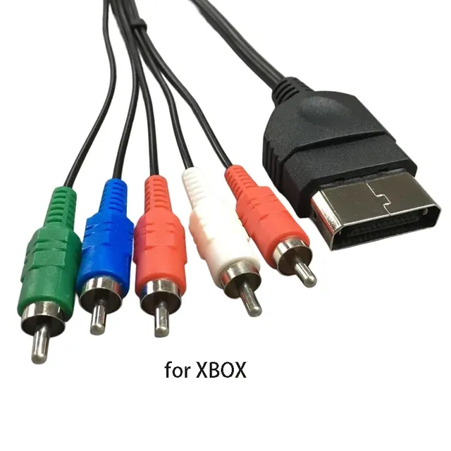 1.8m AV Cable for Microsoft Classic XBOX for RCA HD Component Audio Video Cable for LCD TV and Projector Extend Line