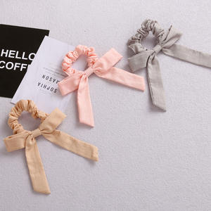 2025 tout nouveau Design grands enfants élastiques cheveux cravates bijoux colorés pour les filles avec un tissu de Style doux à grand prix - Product Image 2