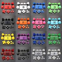 Boutons complets NSLikey pour manette PS4 Pro Slim JDS-040, Joystick R1 L1 R2 L2, Boutons de déclenchement ABXY sans inscriptions