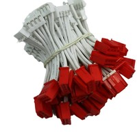 Harness Kabel Elektronik Kustom dengan Konektor Betina Plastik Merah dan Header Jantan Putih untuk Peralatan Rumah Tangga Pendingin