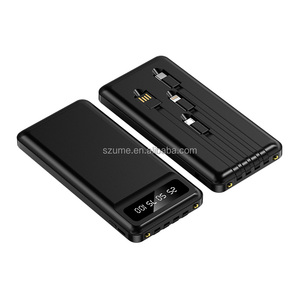 Xách tay 10000mAh thông minh ngân hàng điện với USB sạc nhanh được xây dựng trong cáp và hiển thị kỹ thuật số cho điện thoại - Product Image 3