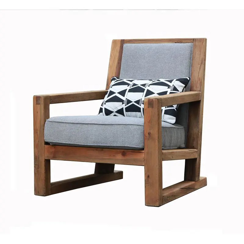 High Quality Support Cushion Solid Wood Leisure Chair Arm Chairs