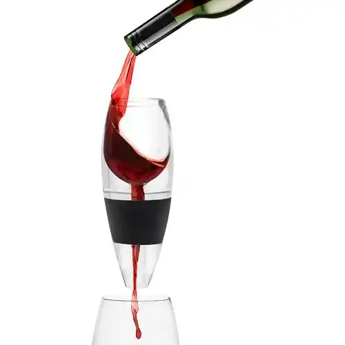 Eternal Living Premium LED Light Wine Aerator Decanter Classic Glass Bottle Pourer Metal Components Elegant Gift Box for Wine