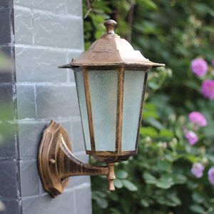 Tường đèn lồng ngoài trời sáng tạo sản phẩm làm vườn không thấm nước Antique Brass tường đèn treo tường ánh sáng - Product Image 5