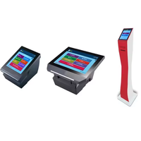 Distributeur de billets de 15.6 pouces Machine de file d'attente Banque Queue Imprimante QR interactive Écran tactile