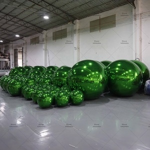 Boule métallique <span class=keywords><strong>gonflable</strong></span> boule miroir <span class=keywords><strong>gonflable</strong></span> décorative ballons métalliques grandes boules miroir gonflables géantes brillantes argentées - Product Image 6