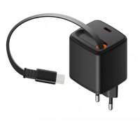 Kabel Charger Retractable 30W PD QC3.0 dengan Proteksi OTP/OVP Tipe-C untuk -Pasokan Pabrik