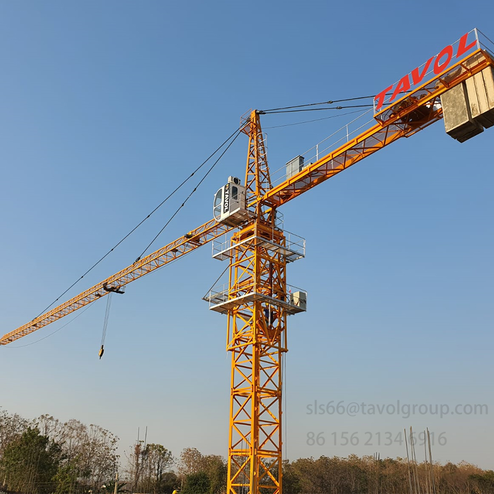 Grue à tour Certificat CE Grue à tour auto-élévatrice Qtz63 5010 5T Tour de grue de construction