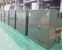 Transformateur triphasé à bain d'huile à double enroulement monté sur socle, norme UL, 112,5 kVA, 150 kVA, 225 kVA, 500 kVA, 34,5 kV, 480 V