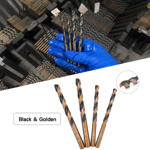 <span class=keywords><strong>Foret</strong></span> KIDEA entièrement trempé en cobalt M35 noir et or 135 °   Pointe <span class=keywords><strong>de</strong></span> perçage pour acier inoxydable et acier trempé - Product Image 4