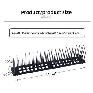 Magicatch - Espiga Antipájaros Moderna de PP Ecológico con Base Hueca de 10 cm, Multisegmentos y Flexible para Techos y Alféizares de Ventanas - Product Image 2