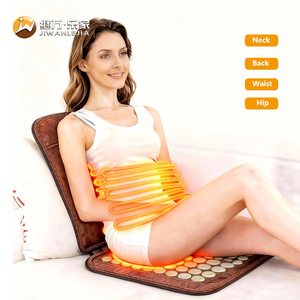 Productos Populares Jiwan Lejia, Cojín de Masaje Térmico de <span class=keywords><strong>Fisioterapia</strong></span> con Piedra de Germanio y Turmalina Natural para Sillas de Masaje - Product Image 1
