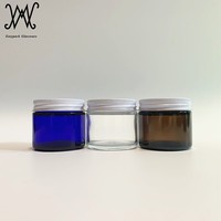 2oz 60ml Straight Sided Glass Jam Jelly Jar with White Metal Lid and Plastisol Coated Lining