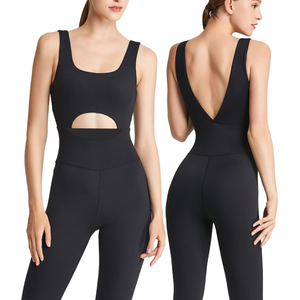 Edoor Wears - Mono Deportivo para Mujer, Nuevo Modelo 2024, Logotipo Personalizado, Transpirable, Absorbente de Sudor, Spandex/Nailon, Sin Mangas, Cuello Redondo - Product Image 1