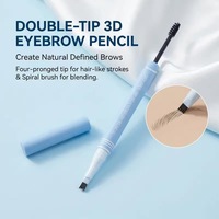 Crayon à sourcils à pointe fine avec effet brume extrêmement fin et doux, anti-bavures, longue tenue, pour sourcils sauvages