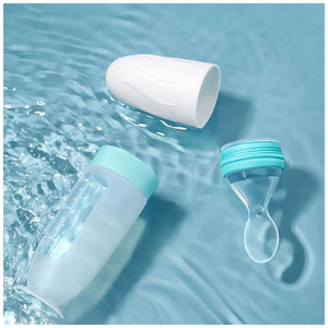 Cuchara dispensadora de patrón impreso de silicona <span class=keywords><strong>para</strong></span> botella de suplemento de alimentación de bebé Material PP <span class=keywords><strong>para</strong></span> bebidas de frutas alimentos 0-12 biberón - Product Image 5